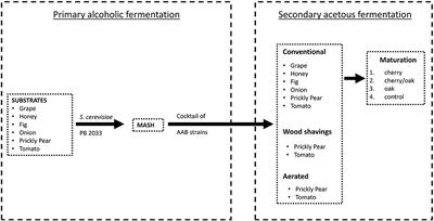 Selection of Acetic Acid Bacterial Strains and Vinegar Production From Local Maltese Food Sources